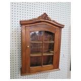 WOOD ONE DOOR WALL CURIO