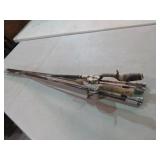 COLLECTION OF FISHING RODS AND REELS