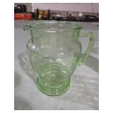 VASELINE GLASS HANDLE PICTCHER