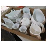 BOX OF ASSORTED CHINA