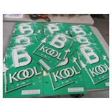 (10) METAL B KOOL TOBACCO ADV. SIGNS
