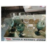 COLLECTION OF STEMWARE, WINE GLASSES & MISC.