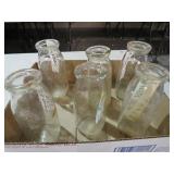 (6) HALF PINT MILK BOTTLES