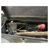 METAL TOOL BOX FULL OF MISC TOOLS
