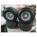 (4) LIKE NEW CARLISLE GOLF CART TIRES