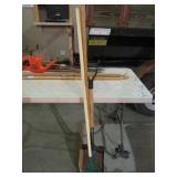 (2) METAL SHOVELS & (1) RAKE