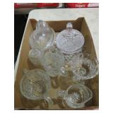 BOX LOT GLASS BOWL, PITCHERS, MISC