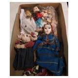BOX OF ASSORTED DOLLS