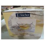 ANCHOR HOCKING PUNCH BOWL SET IN BOX