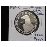 1983 S OLYMPIC SILVER DOLLAR 90% GEM PROOF