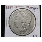 1884 O MORGAN SILVER DOLLAR 90% VG