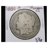 1888 O MORGAN SILVER DOLLAR 90% VG