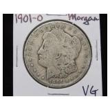 1901 O MORGAN SILVER DOLLAR 90% VG