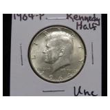 1964 P KENNEDY HALF DOLLAR 90% UNC