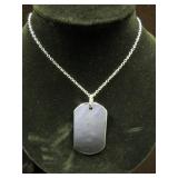 LADIES 925 SILVER 20" ENGRAVABLE ID NECKLACE