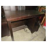 SOLID WOOD 3 DRAWER PAINTED BLACK DESK