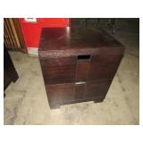 PAINTED SOLID WOOD 2 DRAWER FILE CABINET