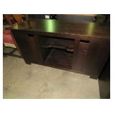 PAINTED SOLID WOOD 2 DOOR TV STAND