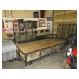 6X12 UTILITY TRAILER W/SIDE & BACK RAMPS W/TITLE