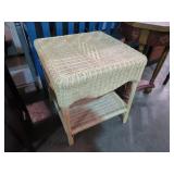 WICKER SIDE TABLE