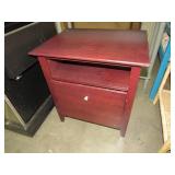 1 DOOR SOLID WOOD SIDE TABLE