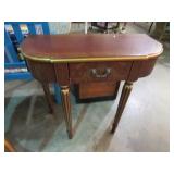 HAND PAINTED SOLID WOOD 1 DRAWER ENTRY TABLE