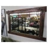 BARNWOOD FRAMED BEVELED MIRROR