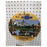 PORCELAIN CHEVROLET YELLOW STONE PARK ADV