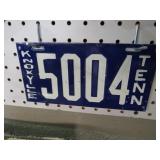 PORCELAIN KNOXVILLE TN LICENSE PLATE