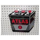 PORCELAIN ATLAS BATTERY ADV SIGN 1948