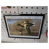 PORCELAIN MIGRATORY MALLARDS BIRD STAMP ADV 1996