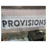 WOOD PROVISIONS SIGN