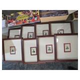 (8) FRAMED GENERAL PLAYING CARDS