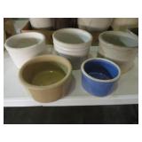 COLLECTION OF (5) BUTTER CROCKS