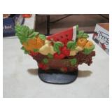 CAST IRON FRUIT BASKET DOOR STOP
