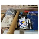 BOX OF LITTLE DEBBIE THROW, BOOKS, & MISC