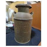 ANTIQUE METAL MILK CAN (SWIFT)