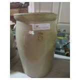 #5 CROCK CHURN NO DASHER NO CRACKS