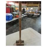 PAIR OF WOOD HANDLED SLEDGE HAMMERS