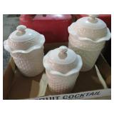 CELEBRATING HOME STONEWARE CANISTER SET