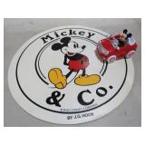 DOUBLE SIDE MICKEY & CO. SIGN & CAR