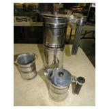 ART DECO COFFEE SET W/BAKE LITE HANDLES