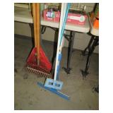 SQUEEGE, SPRAYER HEAD, AND RAKES