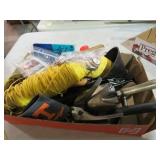 BOX OF TOOLS  & MISC
