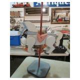 HANDMADE WOOD CAROUSEL HORSE