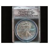 2016 W GRADED SP70 1 OZ .999 SILVER EAGLE