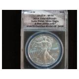 2016 W GRADED SP70 1 OZ .999 SILVER EAGLE