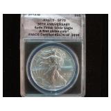 2016 W GRADED SP70 1 OZ .999 SILVER EAGLE