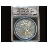 2016 W GRADED SP70 1 OZ .999 SILVER EAGLE