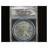 2016 W GRADED SP70 1 OZ .999 SILVER EAGLE